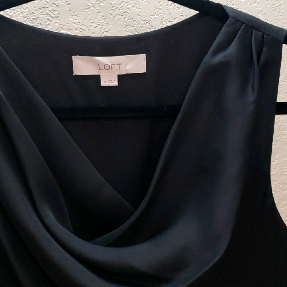 LOFT black sleeveless dress.
